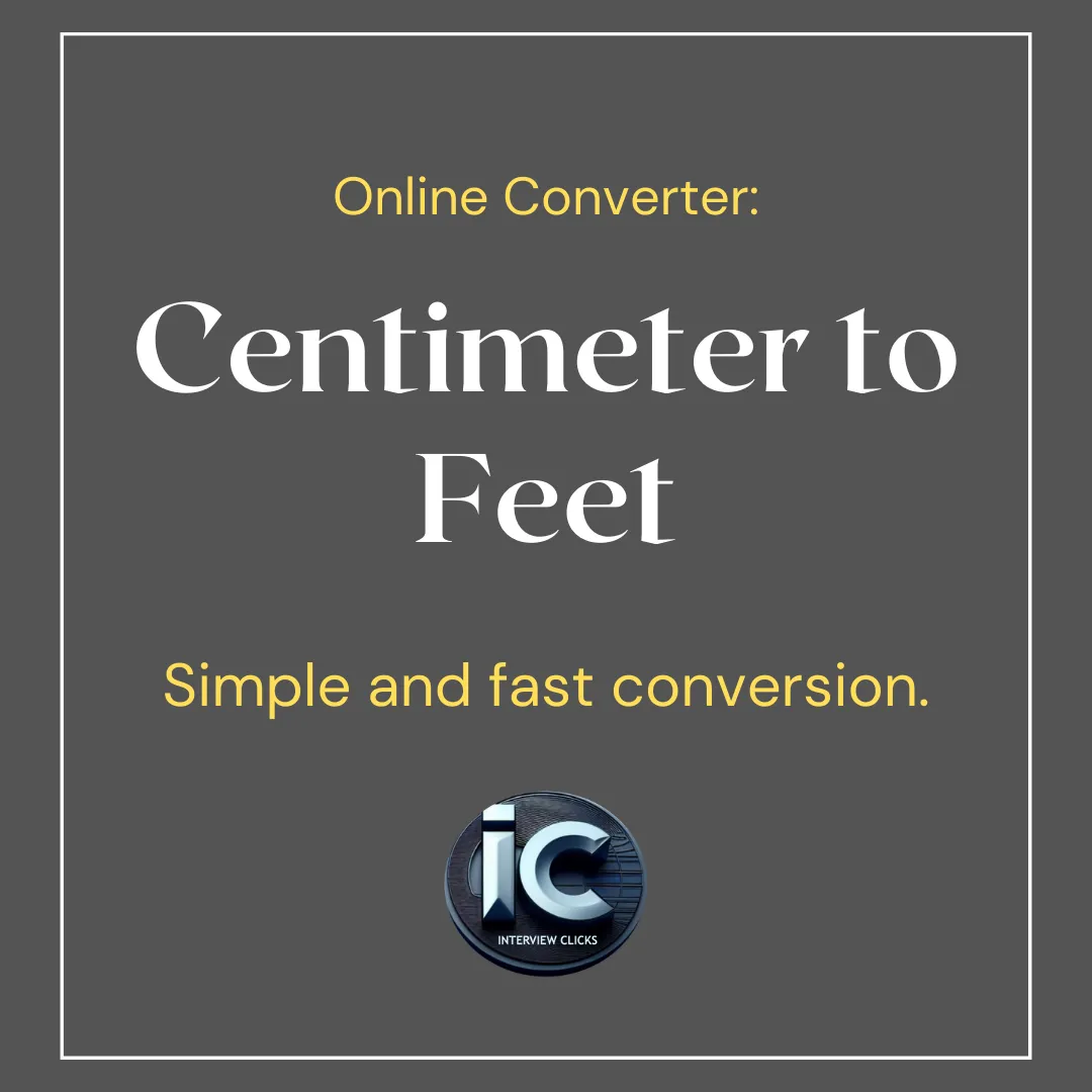 Centimeter to Feet